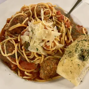 Spaghetti and meatballs were a winner