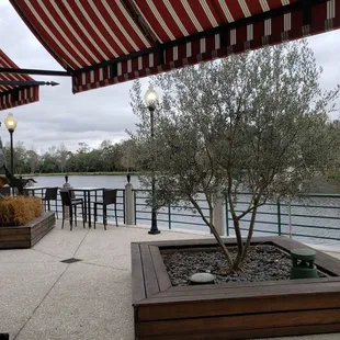 Outside dining even had heaters because it was chilly outside!