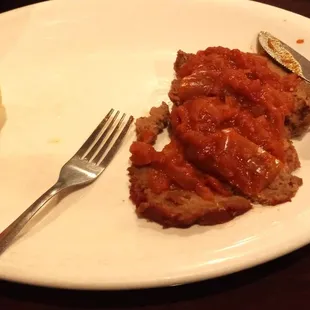 Meatloaf with green beans (not pictured) pretty good