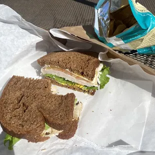 Turkey on Squaw bread -