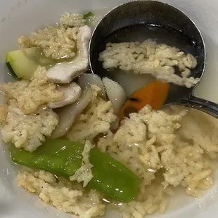 Sizzling Rice Soup (that did not sizzle)