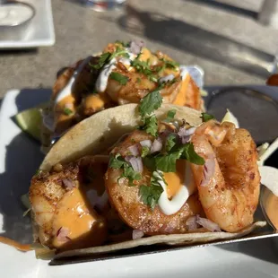 Shrimp tacos