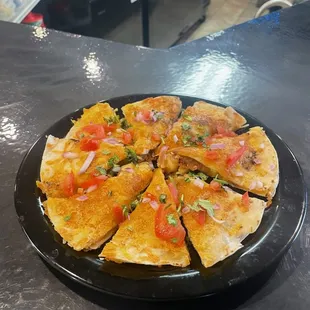 a plate of nachos