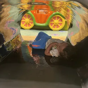 My son taking a break