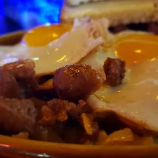 The sausage looks dried out and mangled/not fresh at all