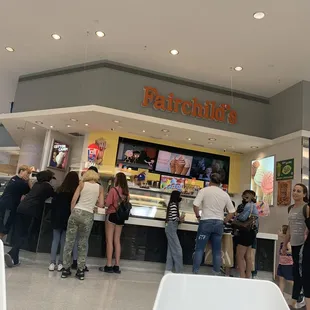 Long line to be attended