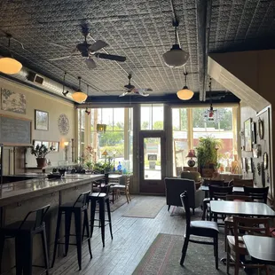 the interior of the restaurant