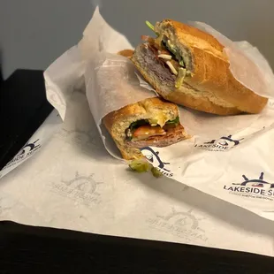 The Melt Sandwich with turkey, ham, cheese and customized additional vegetables for the sandwich