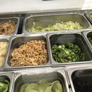 Wide variety of fresh veggies for your sandwich