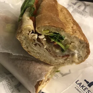 Delicious Lakeside Club sandwich