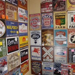 Modern reproduction signs - where are the real antiques?