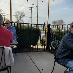 a group of people sitting at a table