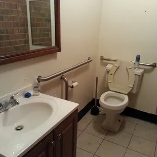 Nasty, but at least the restaurants are ADA over-compliant.