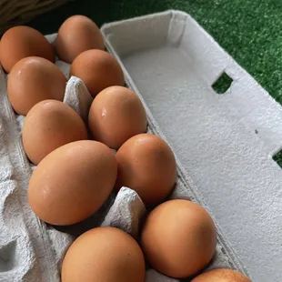 Organic Eggs from local farms.  #LocalFarmEggs #OrganicEggs #Farmer'sMarket