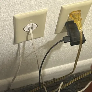 Painted outlets, was hard to plug stuff in