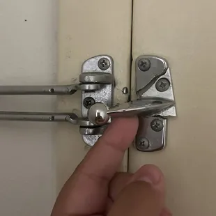 Broken door latch