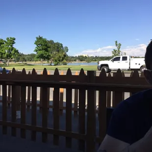a man eating a hot dog