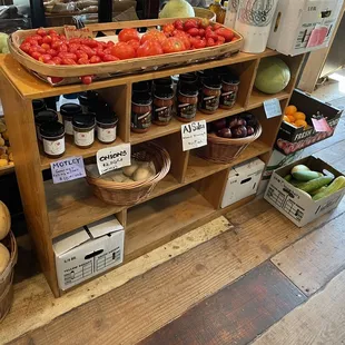 Items inside market store