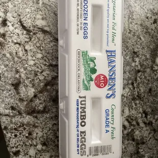 Farm fresh eggs $3.49