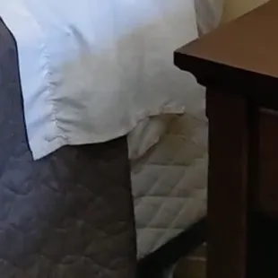 Stains on the side of the beds! Ewe! Very disappointing!!!