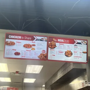 menus and prices