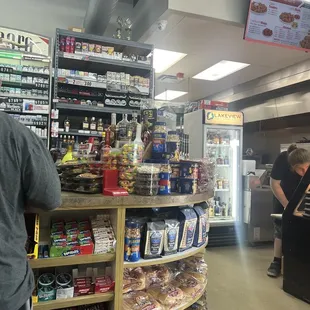 customers at the counter