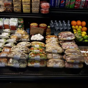 Subs, pizzas, beer wine, red bull, drinks to grab b4 going on water in boat