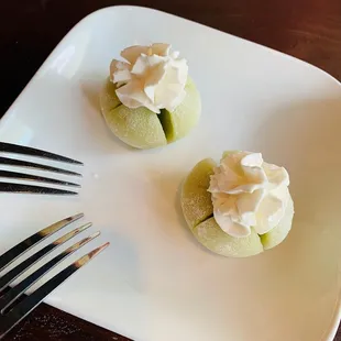 Green Tea Mochi (complimentary birthday dessert)