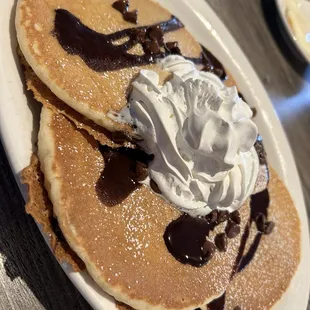 Chocolate chip pancakes