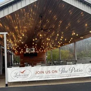 Great looking outdoor bar and patio area