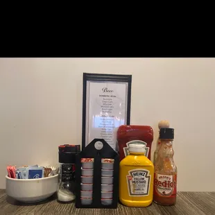 Got all the condiments covered