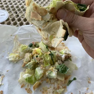 Wrap phase 4 turned salad