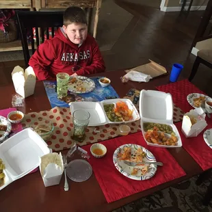 Horrible, terrible, disgusting food went into the trash.