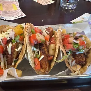 Dusted fish tacos