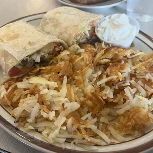 Greek Gyro Breakfast Burrito