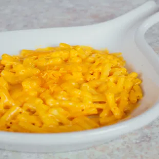 a bowl of macaroni and cheese