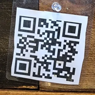 QR scanner of menu