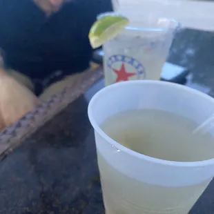 Margarita  and Dirty Vodka Martini