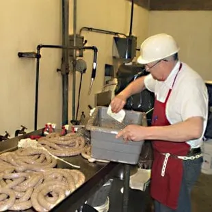 a man working in a factory
