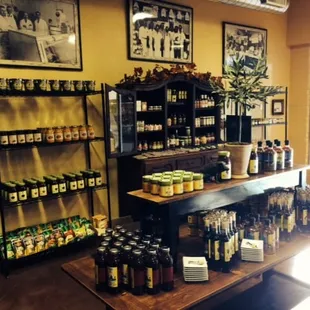 We have a full selection of Olivier Napa Valley products, Apple Hill pies, pumpkin pies, Creamery and seasoning salts/rubs