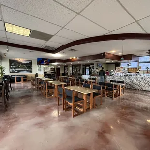 the interior of a restaurant