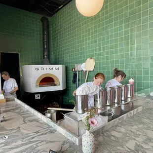 The pizza kitchen