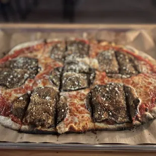 Eggplant Parmigiana Pizza