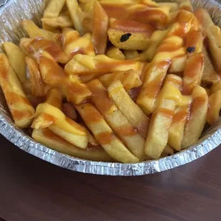 Loaded Bbq cheese fries