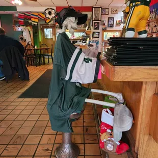 Service might be slow. This guy has been waiting for a while.