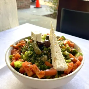 a bowl of salad
