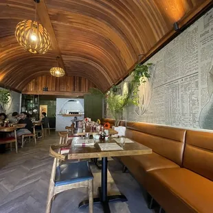 Inside dining area