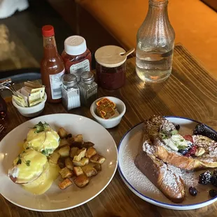 Toronto Benedict  Ricotta Stuffed French Toast