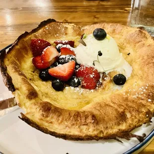 Dutch Baby Pancake (takes about 25 minutes to make)