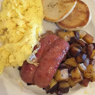 2 Eggs with Louisiana Sausage